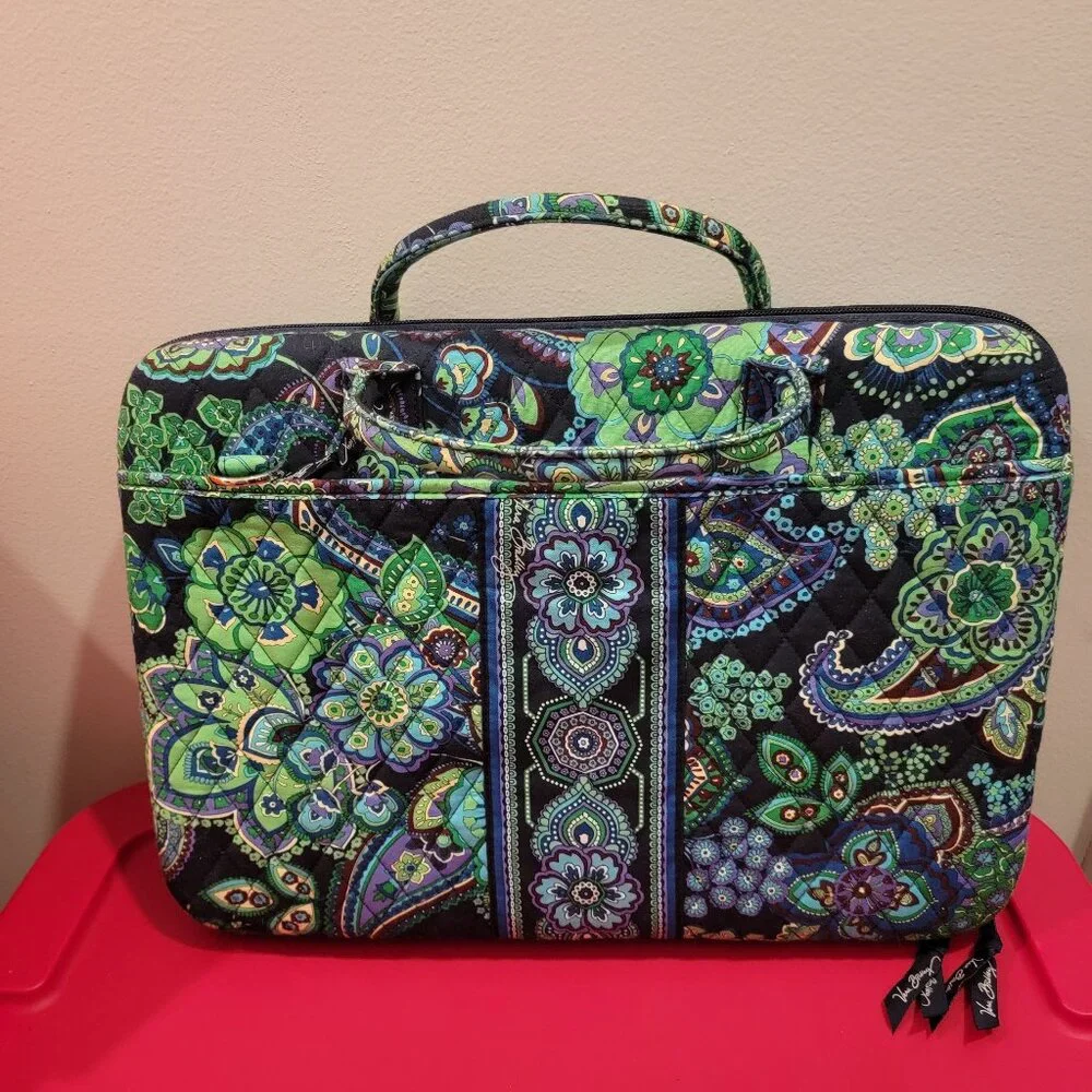 Vera Bradley Blue Rhapsody Hard Shell Laptop Portfolio Notebook Case - No Strap